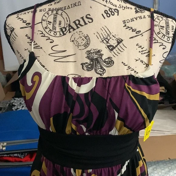 My Michelle Purple Swirl Dress - Picture 3 of 6